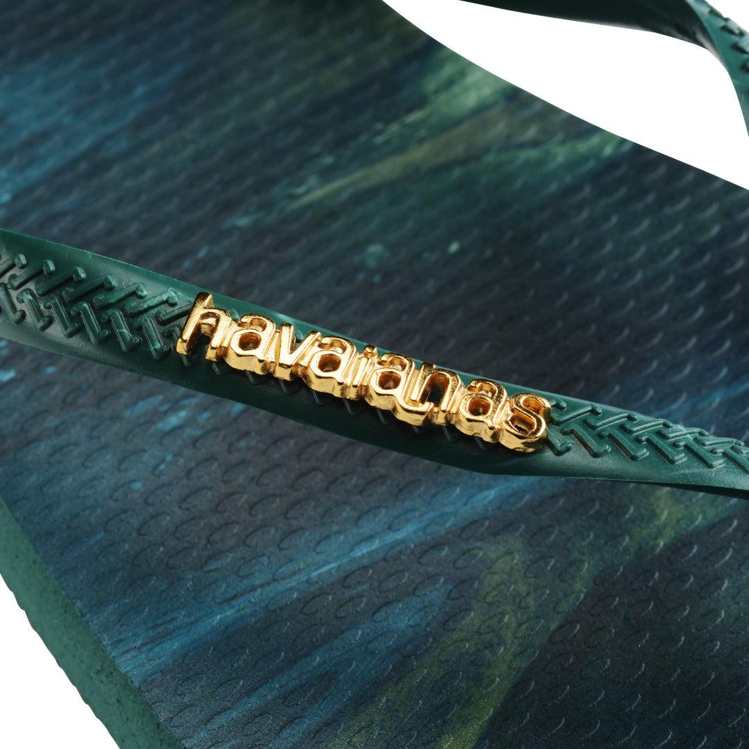 Chinelo Havaianas Slim Square Trendy - Verde Pantanal