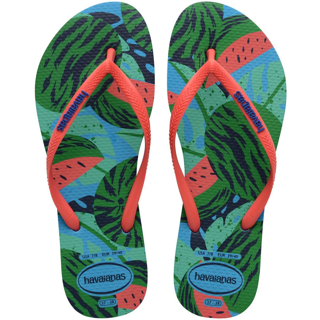 Chinelo Havaianas Slim Summer Fruits - Turquesa