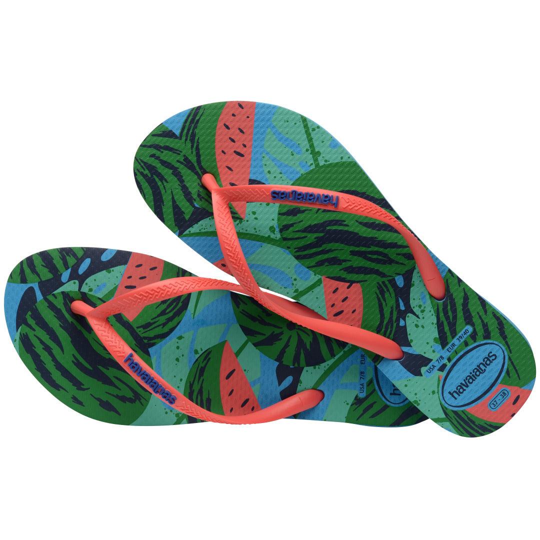 Chinelo Havaianas Slim Summer Fruits - Turquesa