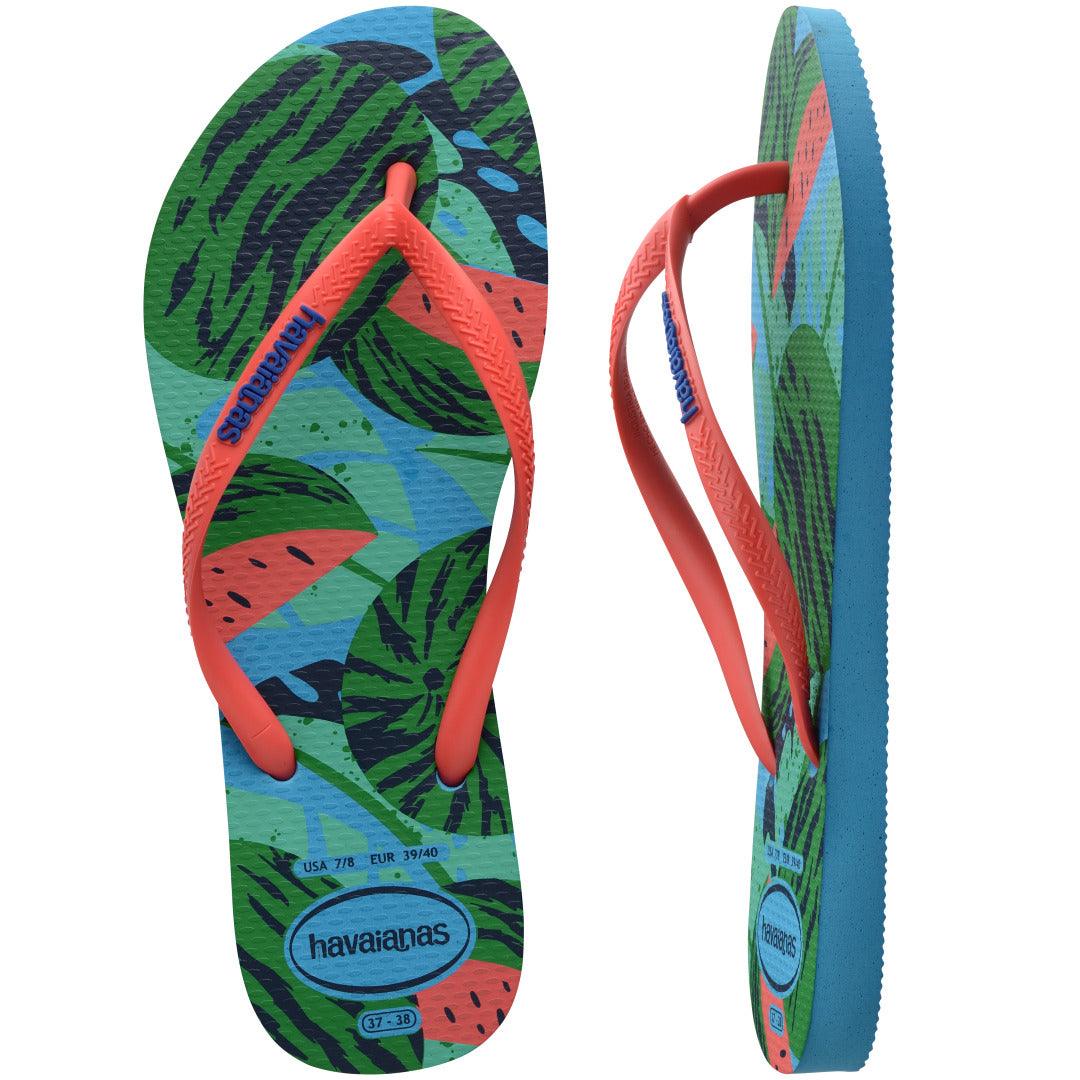 Chinelo Havaianas Slim Summer Fruits - Turquesa