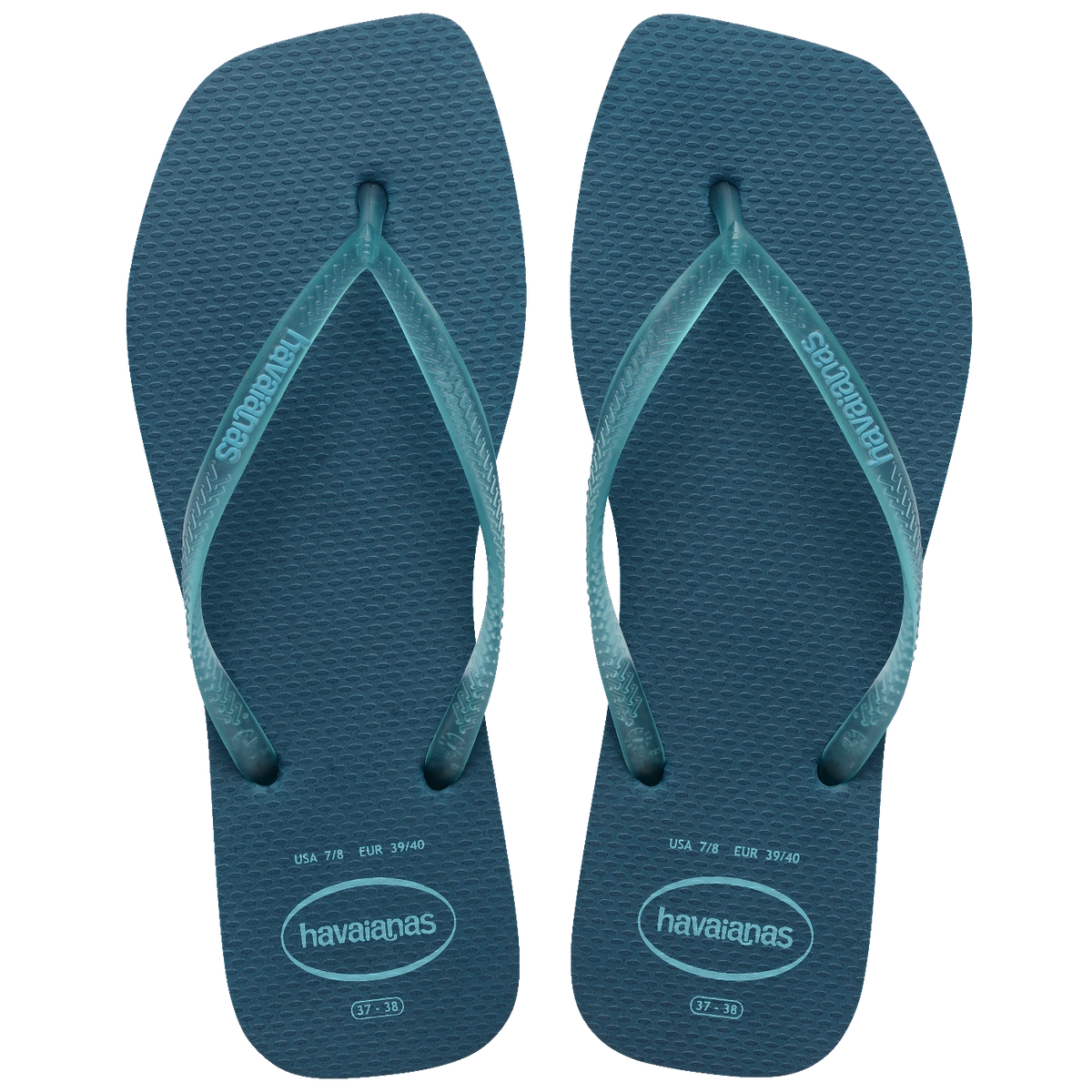 Chinelo Havaianas Slim Square Logo Pop Up