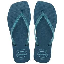 Chinelo Havaianas Slim Square Logo Pop Up