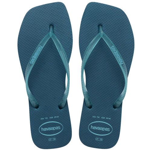 Chinelo Havaianas Slim Square Logo Pop Up