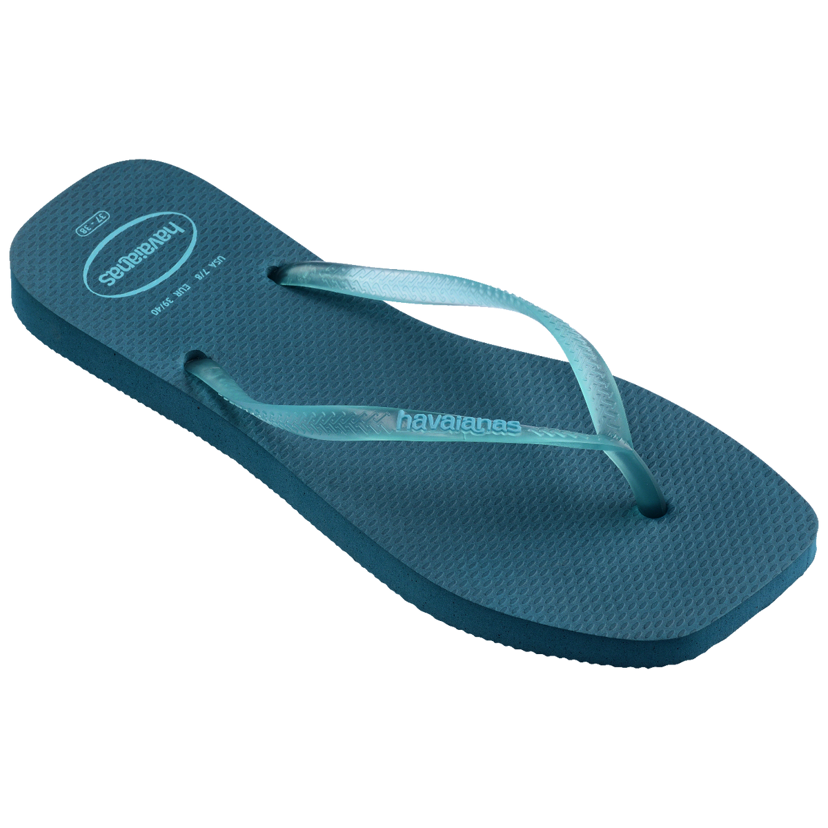 Chinelo Havaianas Slim Square Logo Pop Up