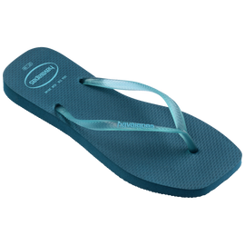 Chinelo Havaianas Slim Square Logo Pop Up