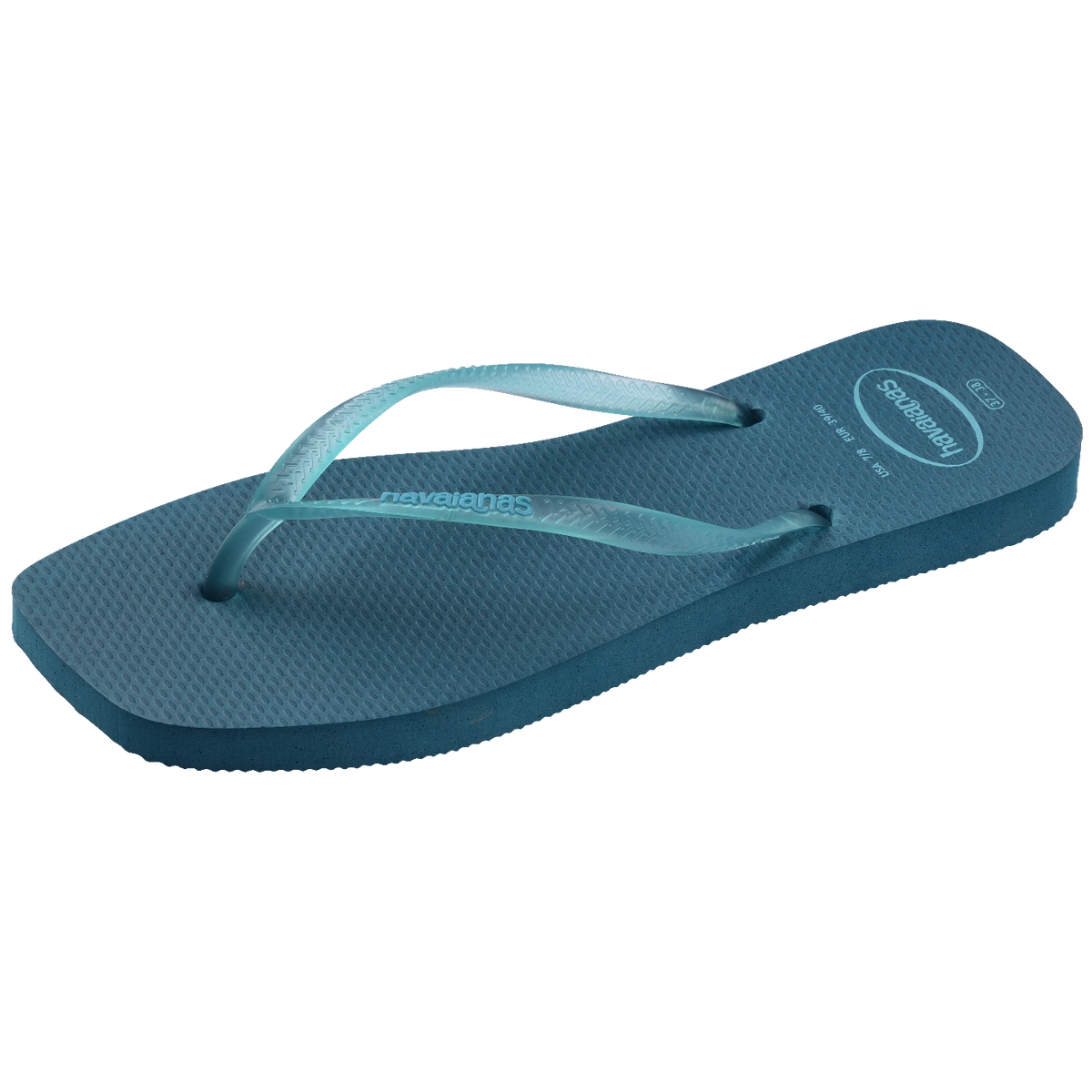 Chinelo Havaianas Slim Square Logo Pop Up