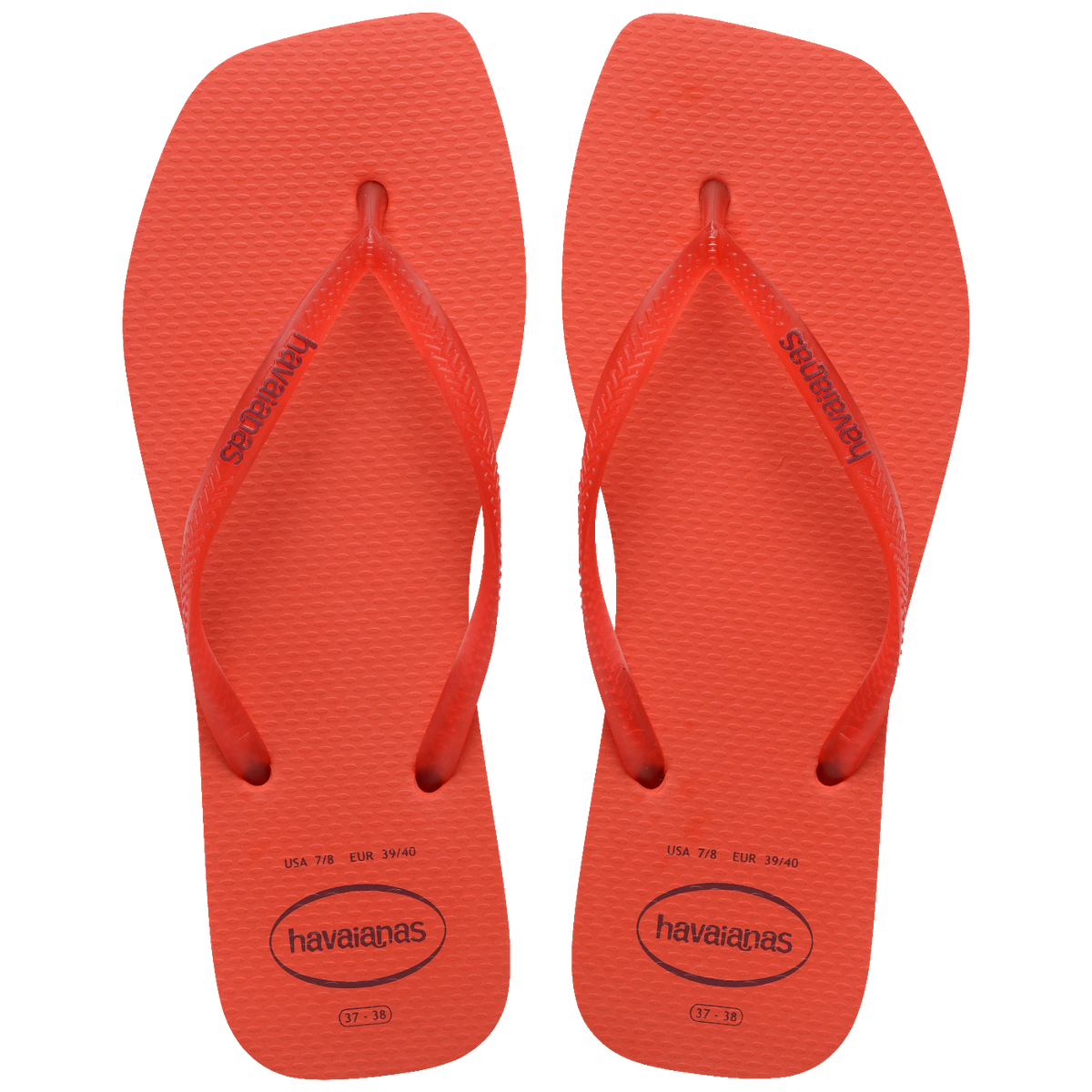 Chinelo Havaianas Slim Square Logo Pop Up