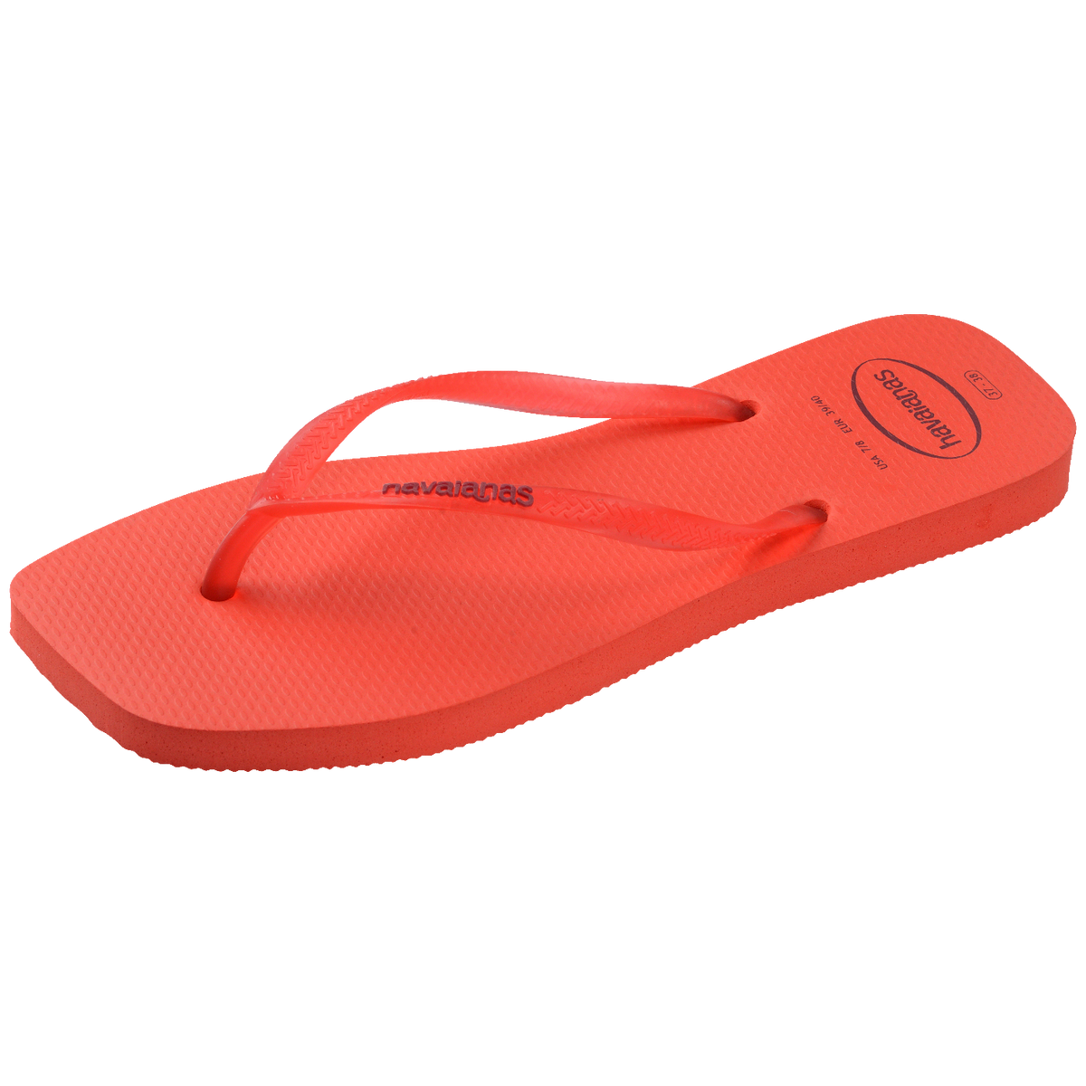 Chinelo Havaianas Slim Square Logo Pop Up