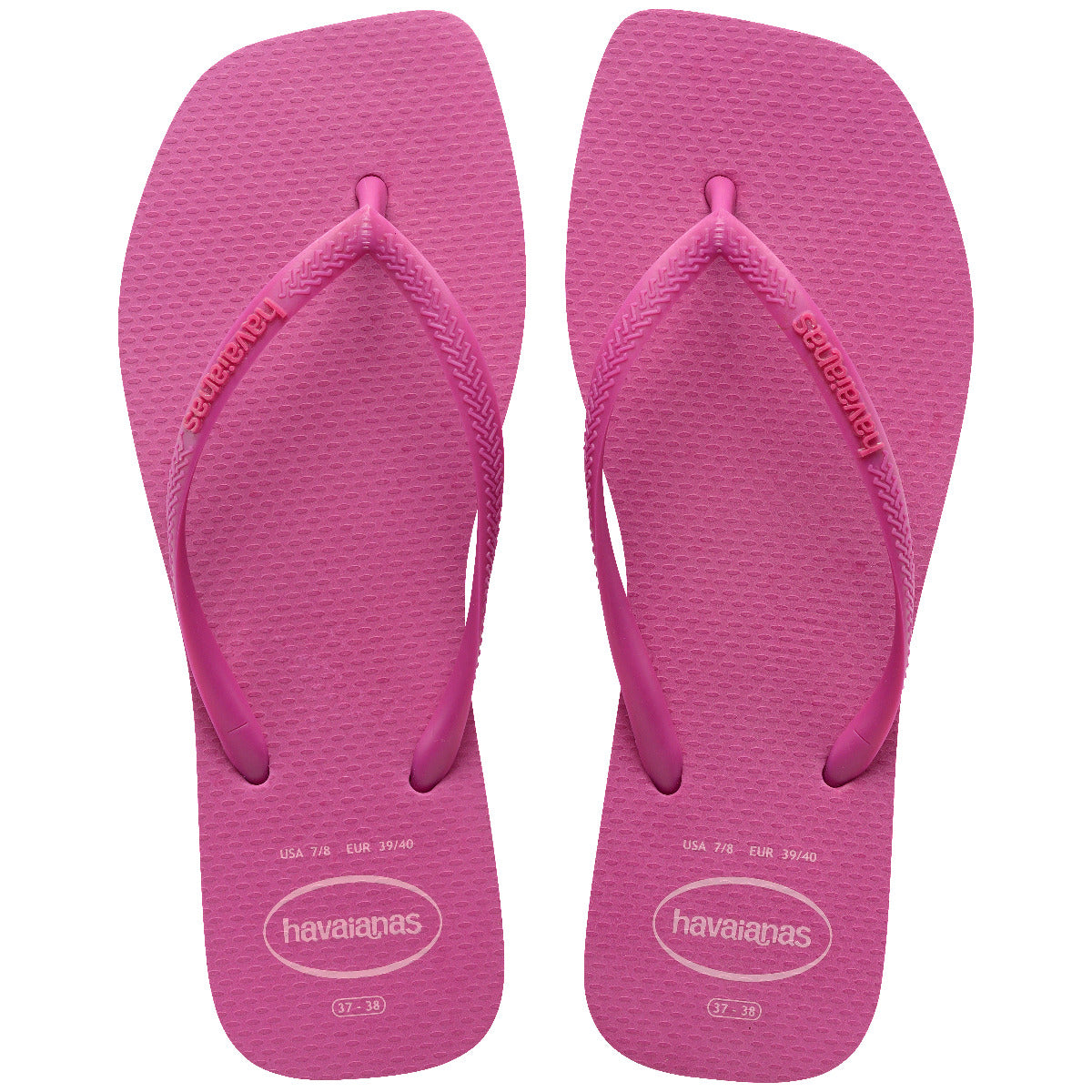 Chinelo Havaianas Slim Square Logo Pop Up