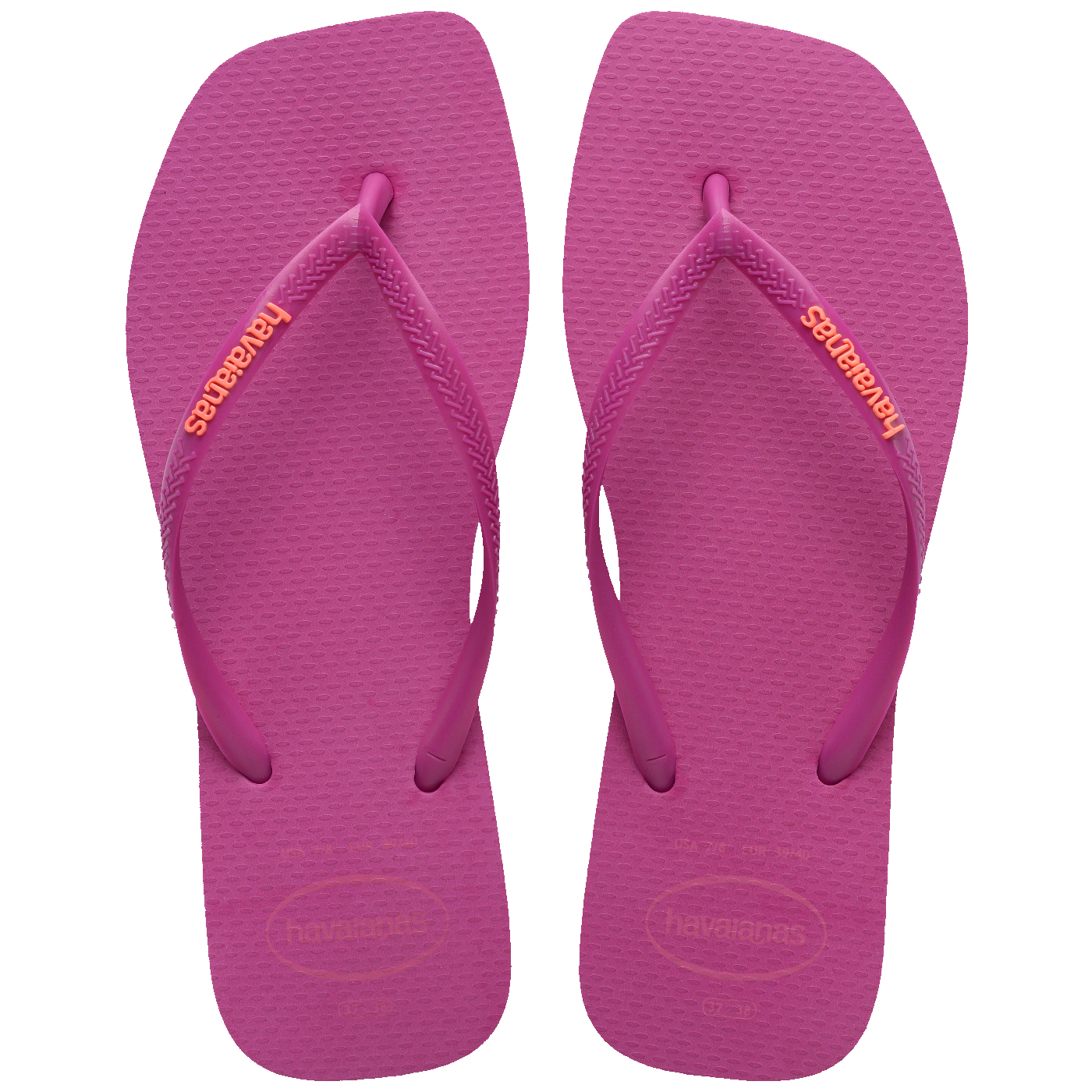 Chinelo Havaianas Slim Square Logo Pop Up
