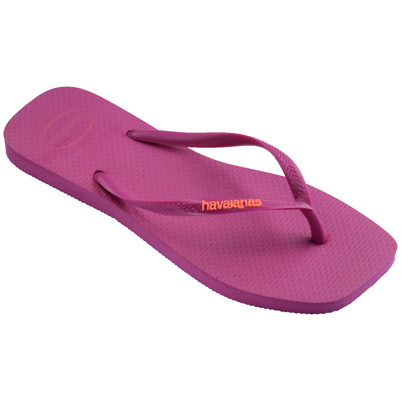 Chinelo Havaianas Slim Square Logo Pop Up