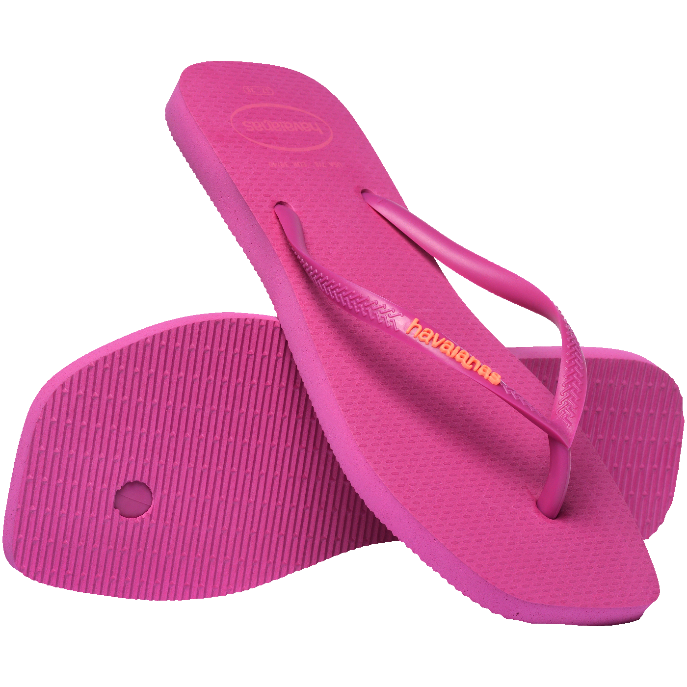 Chinelo Havaianas Slim Square Logo Pop Up