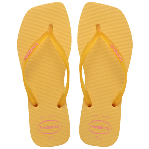 Chinelo Havaianas Slim Square Logo Pop Up