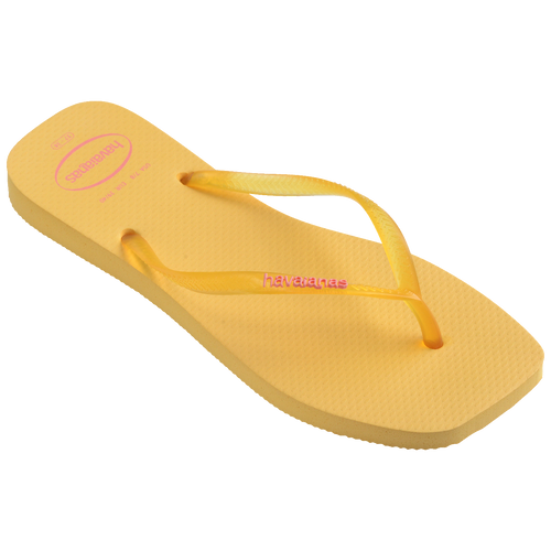 Chinelo Havaianas Slim Square Logo Pop Up