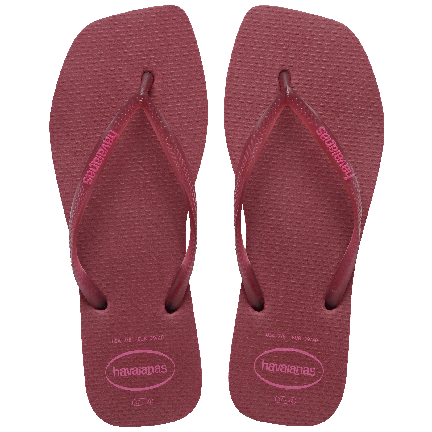 Chinelo Havaianas Slim Square Logo Pop Up