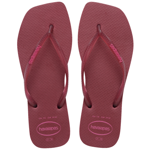 Chinelo Havaianas Slim Square Logo Pop Up
