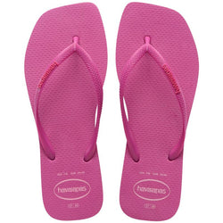 Chinelo Havaianas Slim Square Logo Pop Up