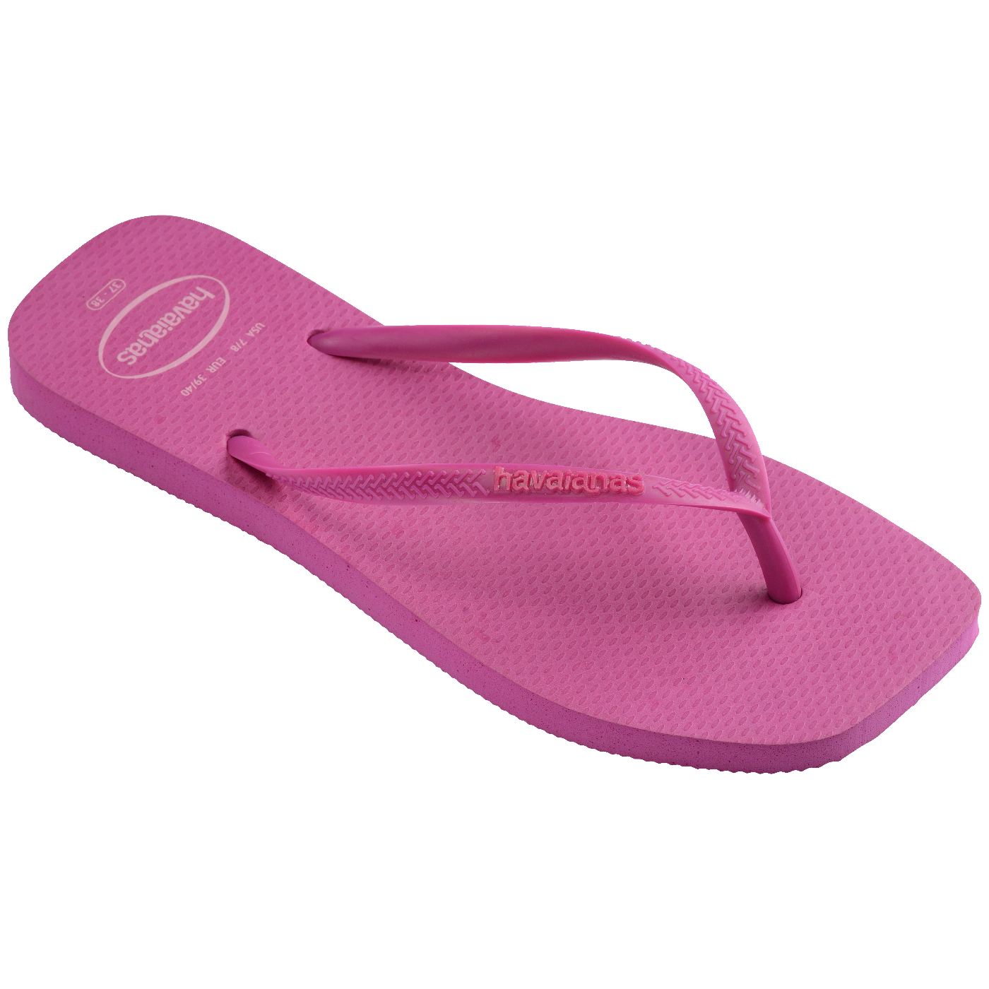 Chinelo Havaianas Slim Square Logo Pop Up