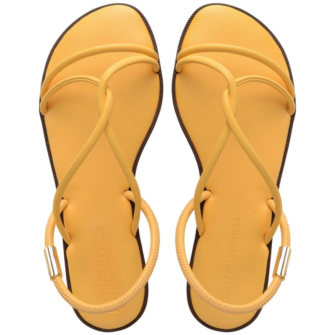 Rasteirinha Havaianas Una Manga - Amarelo Caja