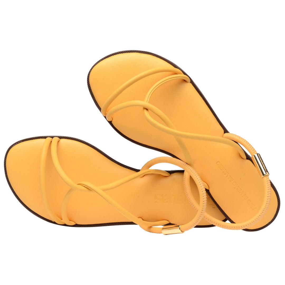 Rasteirinha Havaianas Una Manga - Amarelo Caja