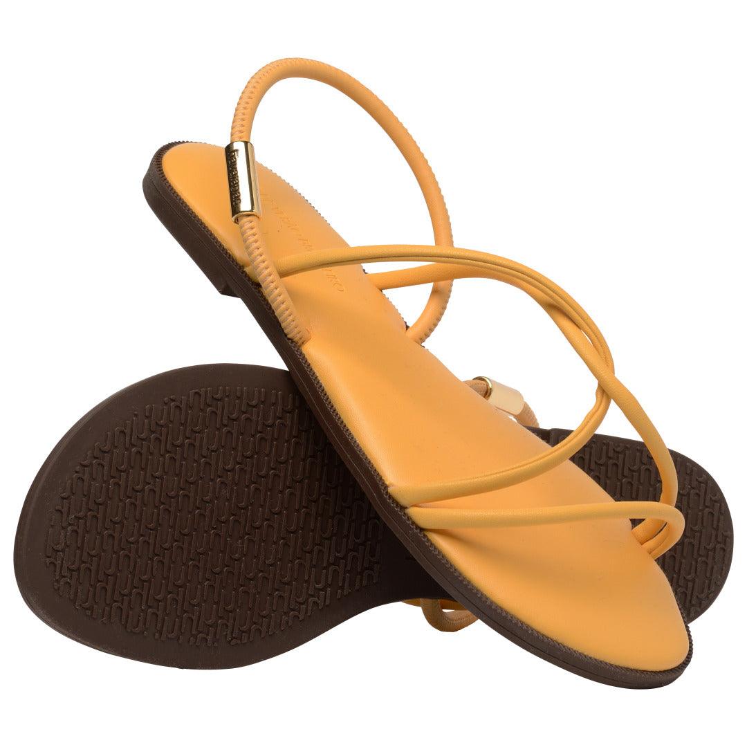 Rasteirinha Havaianas Una Manga - Amarelo Caja