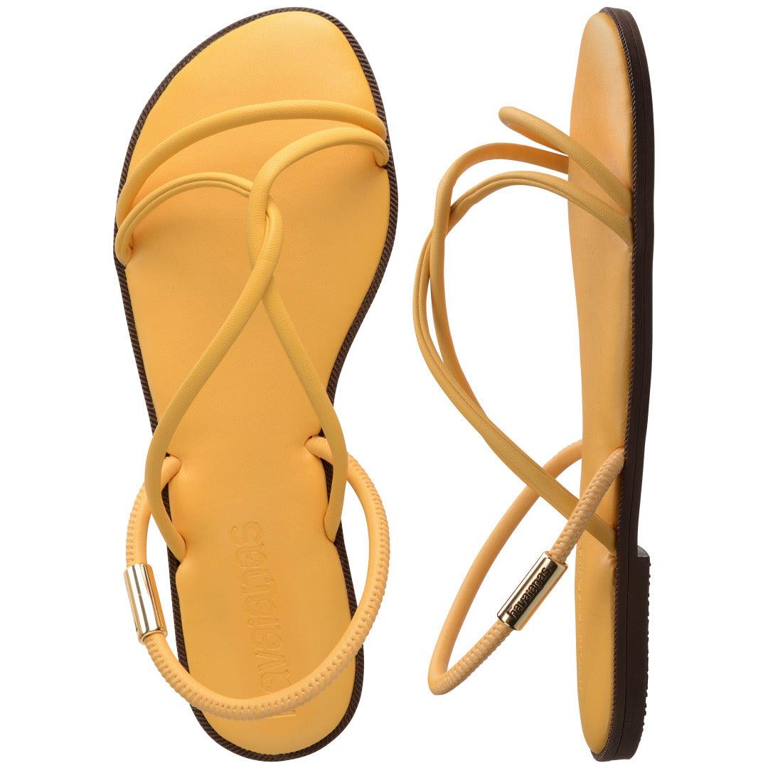 Rasteirinha Havaianas Una Manga - Amarelo Caja