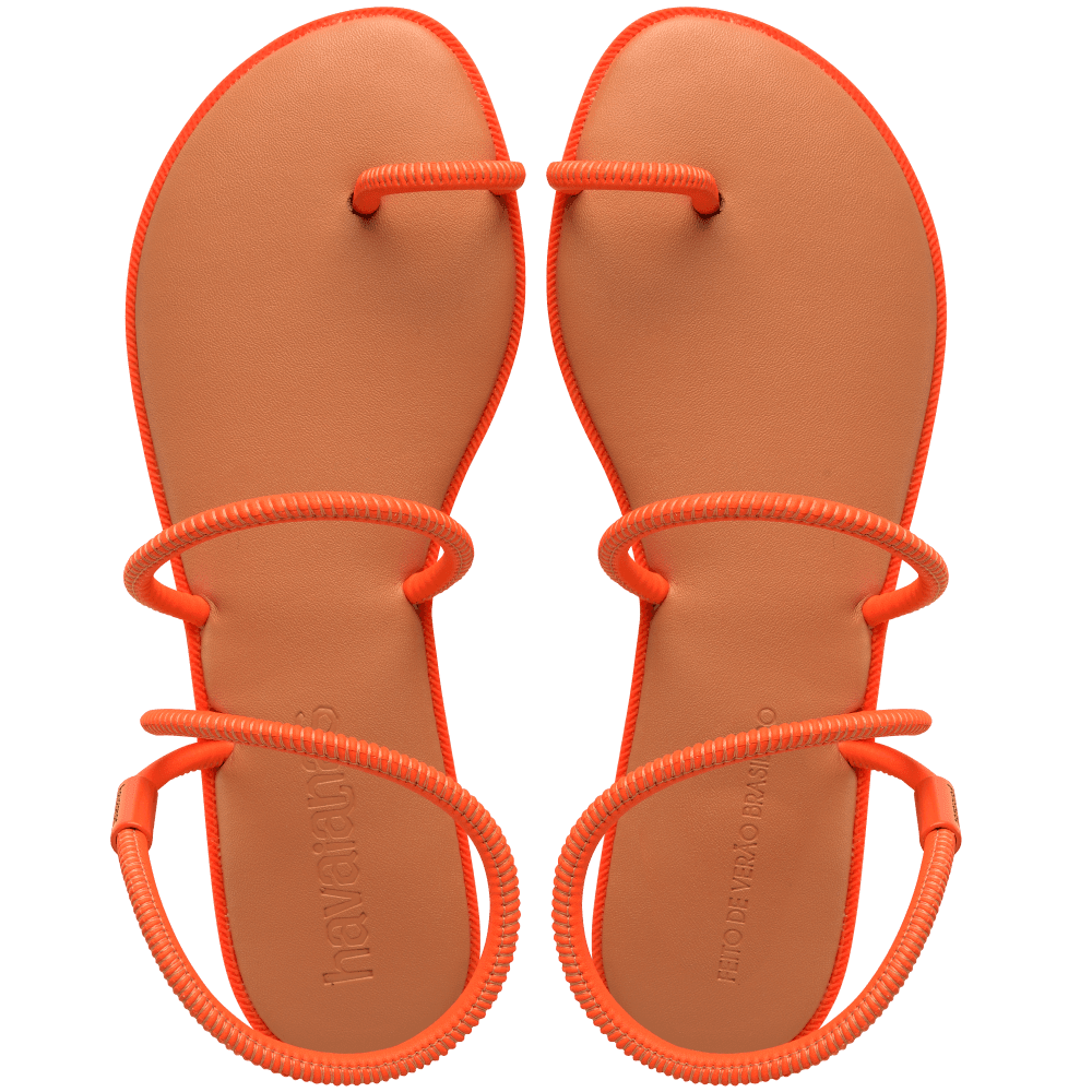 Rasteirinha Havaianas Una Pitanga - Bege Palha