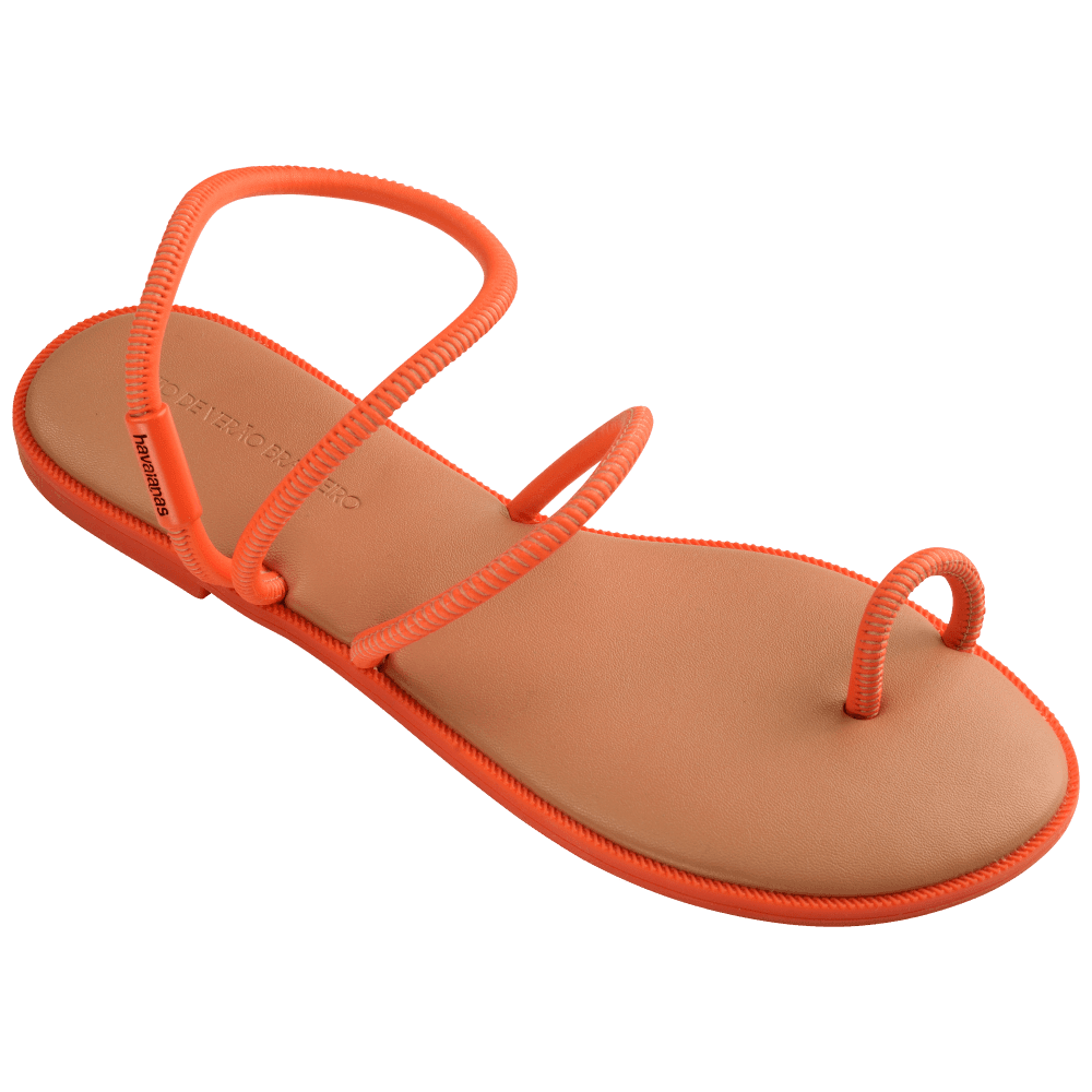 Rasteirinha Havaianas Una Pitanga - Bege Palha