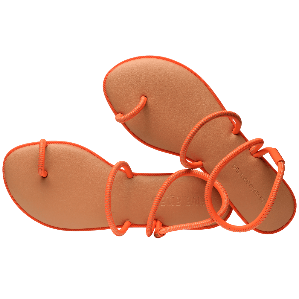 Rasteirinha Havaianas Una Pitanga - Bege Palha