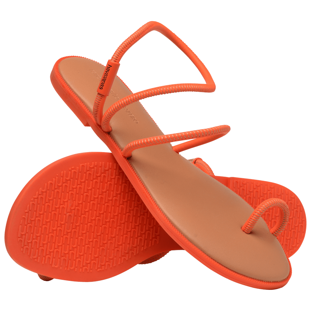 Rasteirinha Havaianas Una Pitanga - Bege Palha