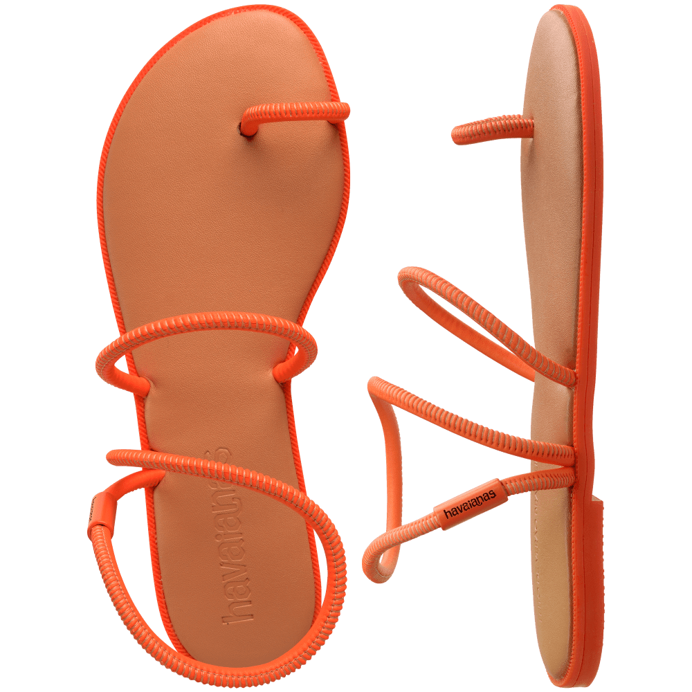 Rasteirinha Havaianas Una Pitanga - Bege Palha