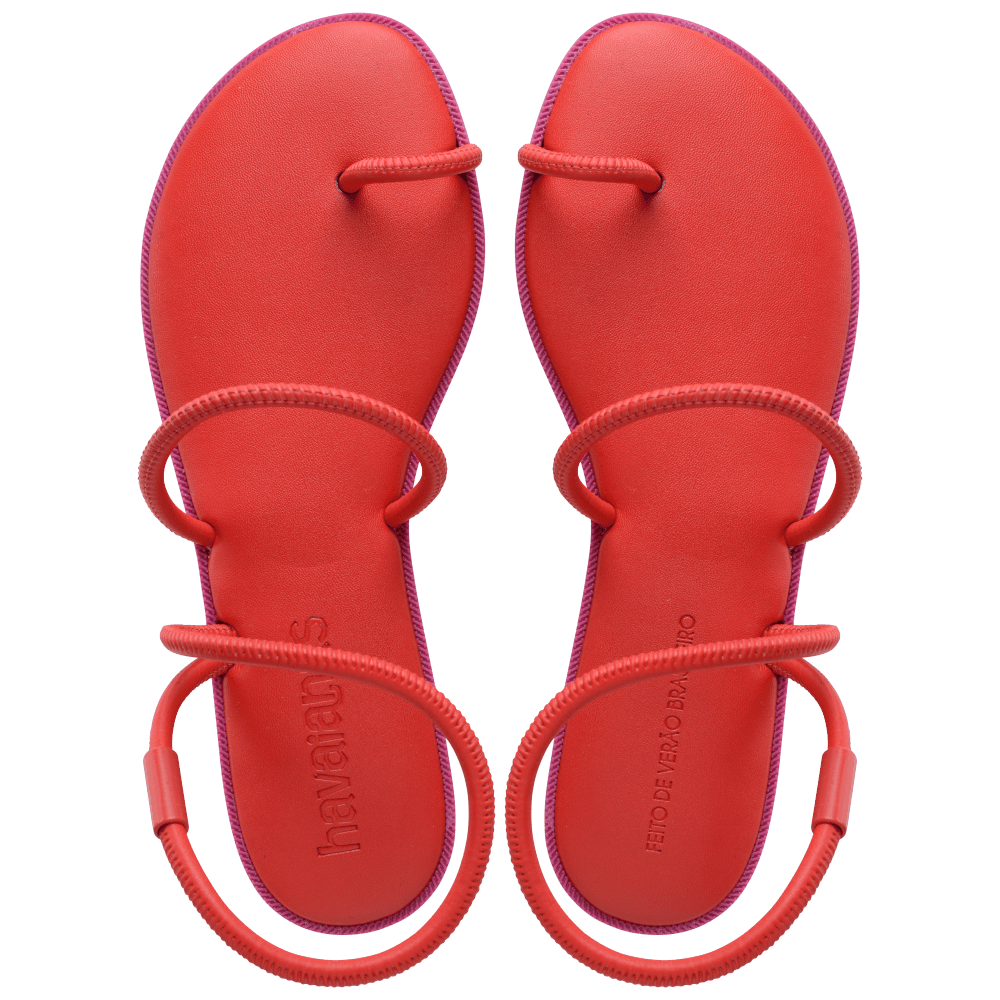 Rasteirinha Havaianas Una Pitanga - Vermelho Rubi
