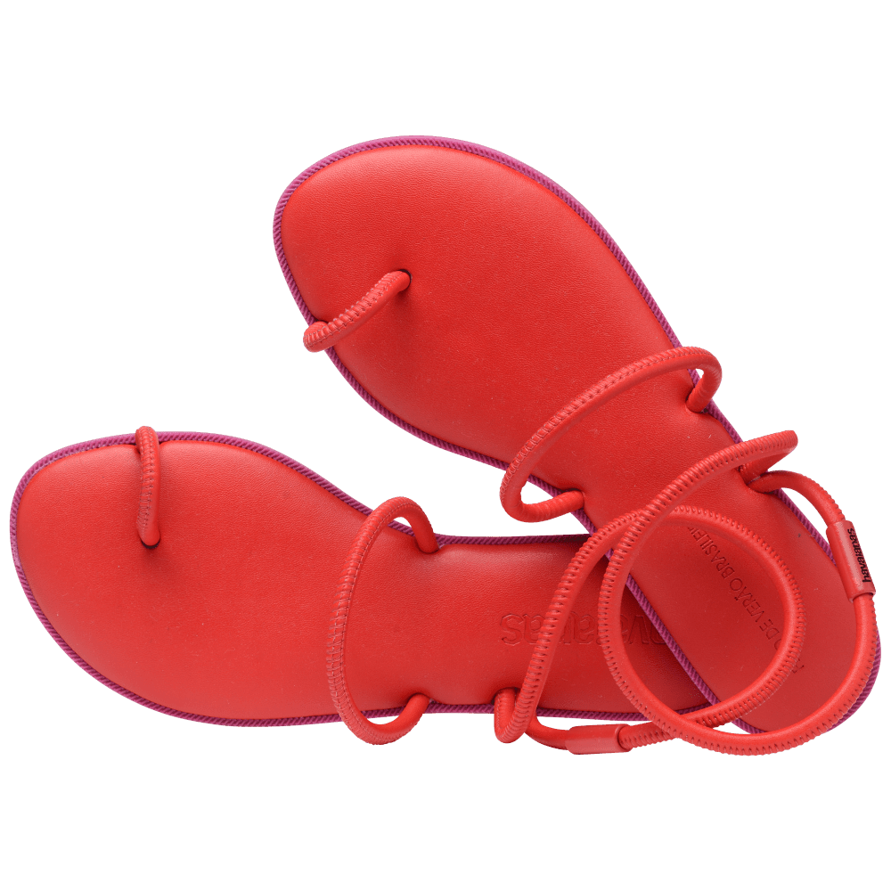 Rasteirinha Havaianas Una Pitanga - Vermelho Rubi