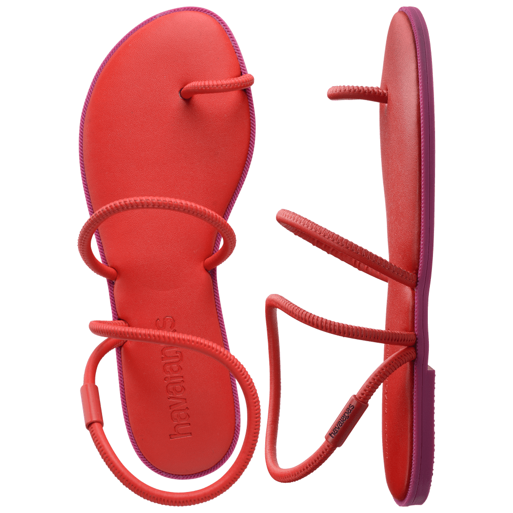 Rasteirinha Havaianas Una Pitanga - Vermelho Rubi