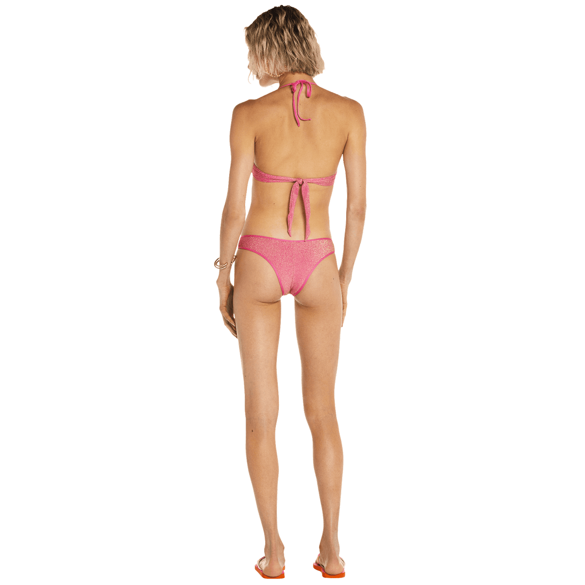 Calcinha Biquíni Havaianas Argola Lurex - Rosa