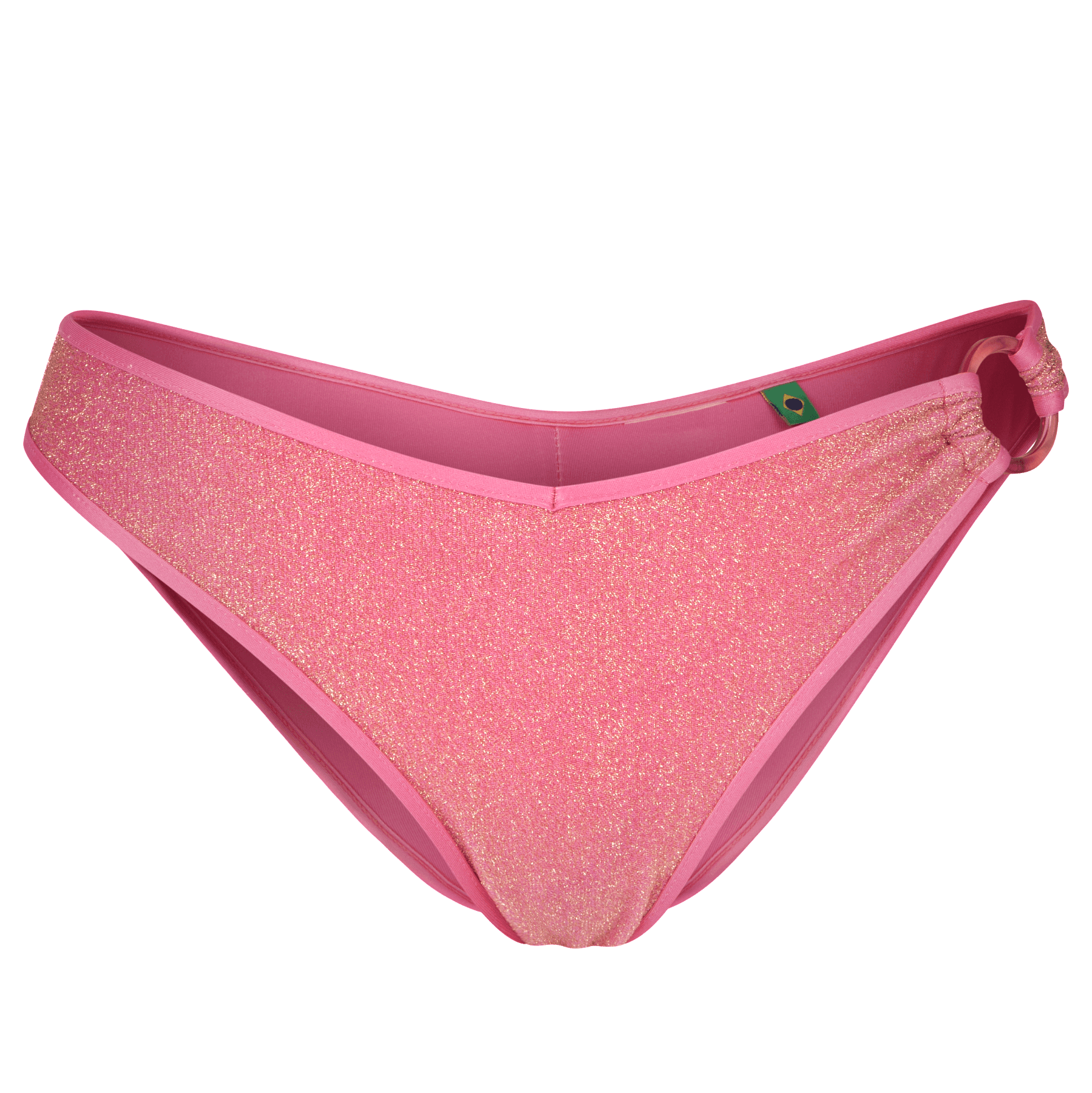 Calcinha Biquíni Havaianas Argola Lurex - Rosa