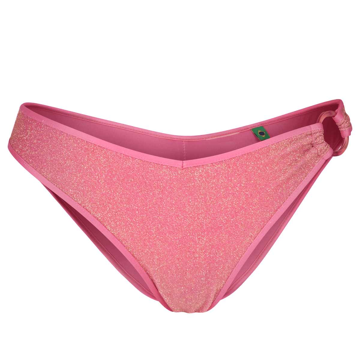 Calcinha Biquíni Havaianas Argola Lurex - Rosa