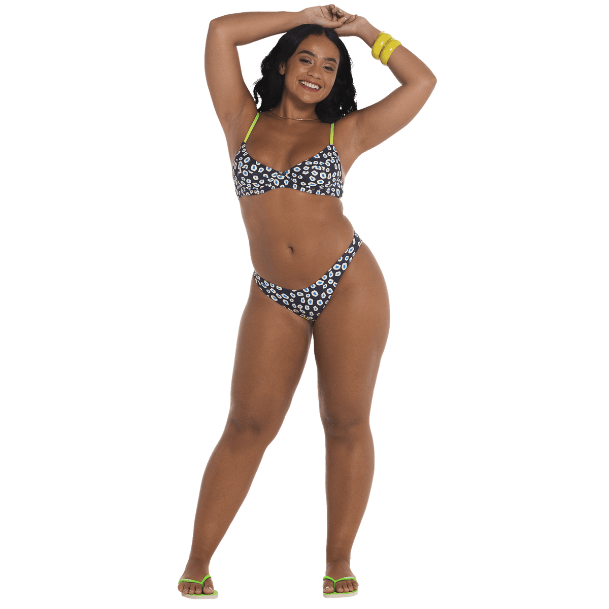 Calcinha Biquíni Havaianas Básica Onça - Multicolor
