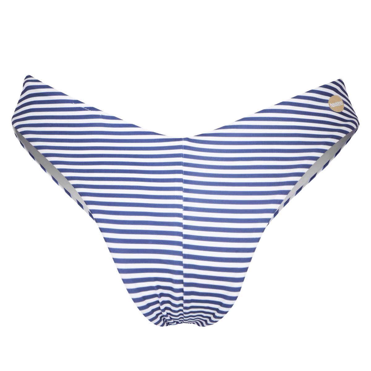 Calcinha Biquíni Havaianas Básico Listrado - Azul Marinho