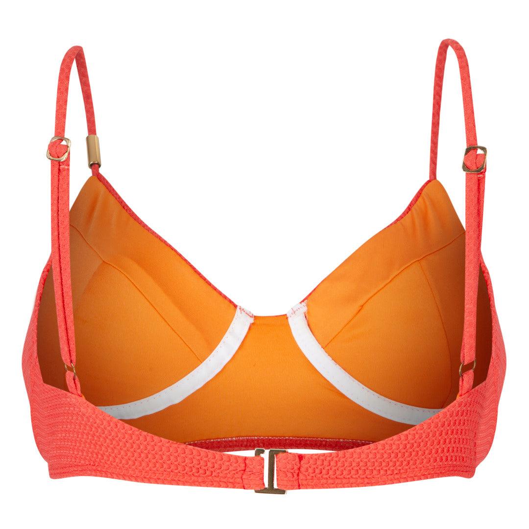 Biquíni Top Havaianas Meia Taça Textura - Laranja