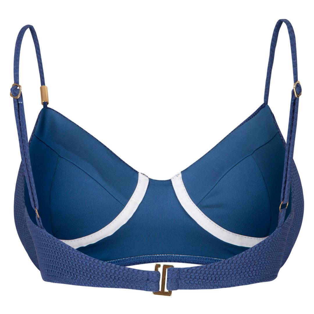 Biquíni Top Havaianas Meia Taça Textura - Azul Marinho