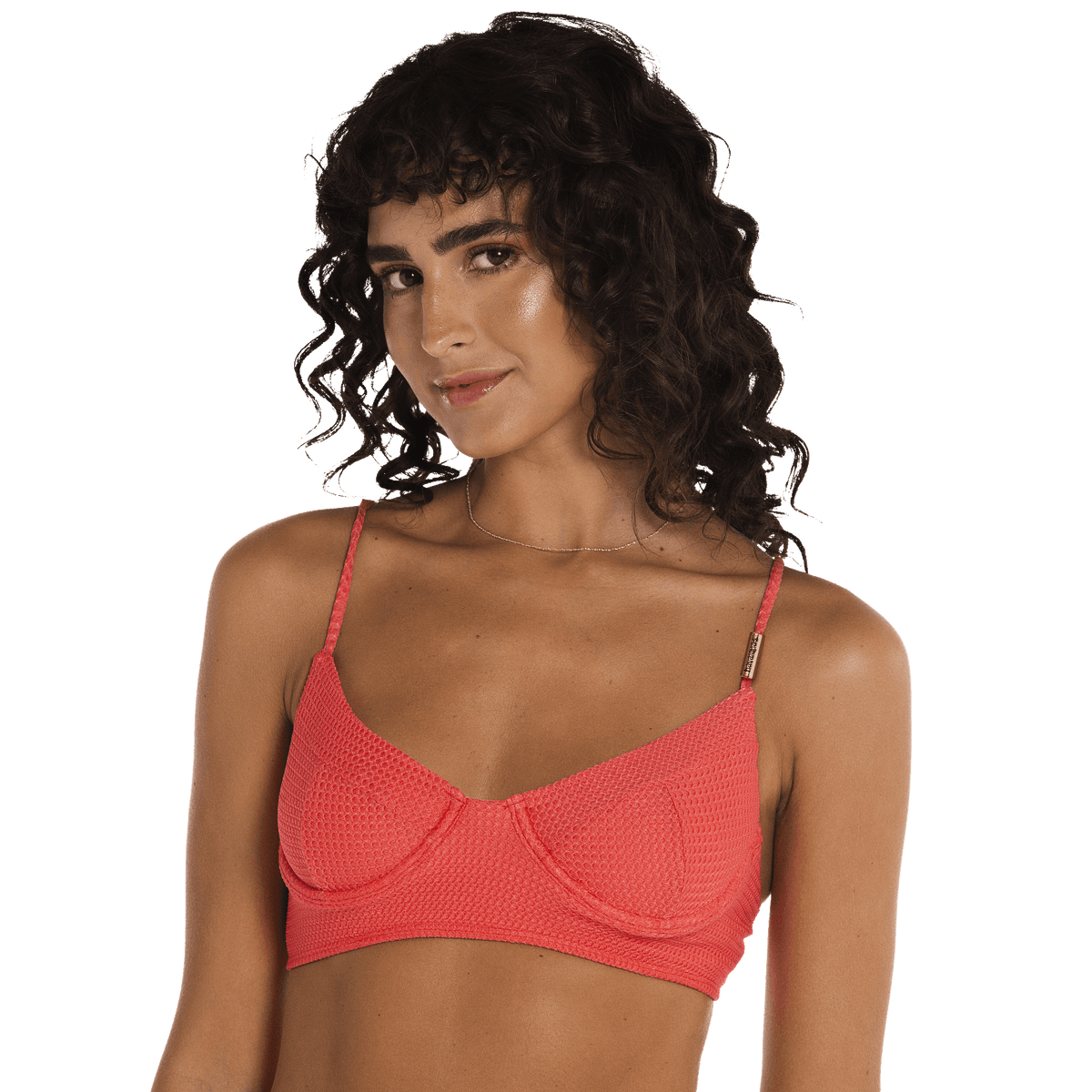 Biquíni Top Havaianas Meia Taça Textura - Laranja