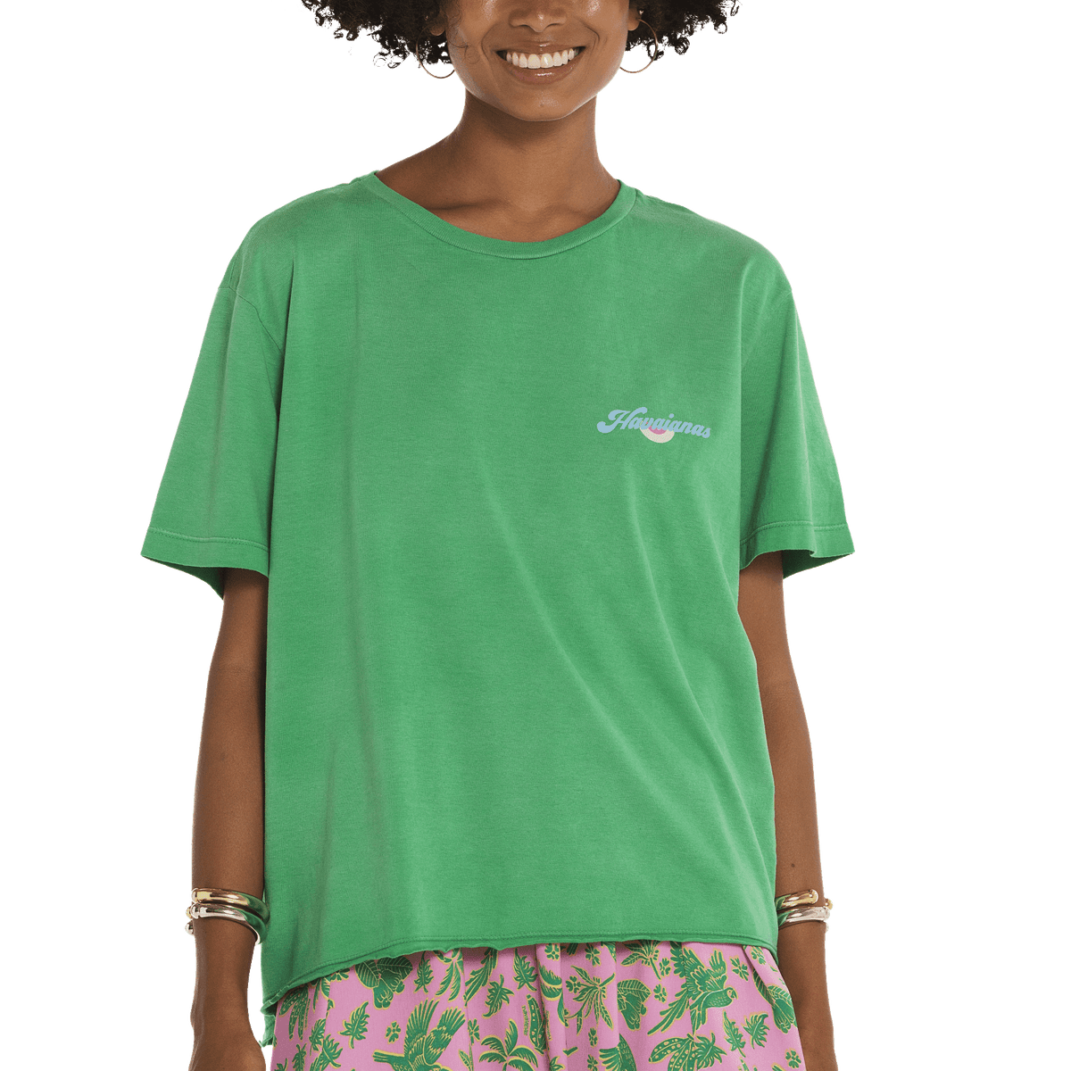 Camiseta Feminina Havaianas Kombi Beach Like - Verde