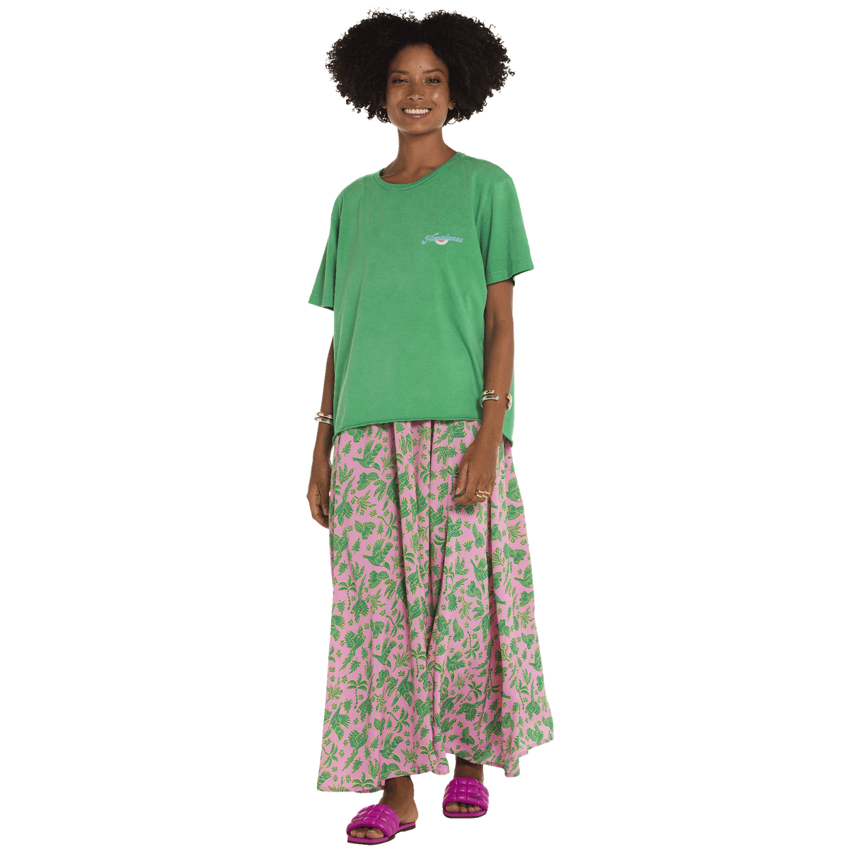 Camiseta Feminina Havaianas Kombi Beach Like - Verde