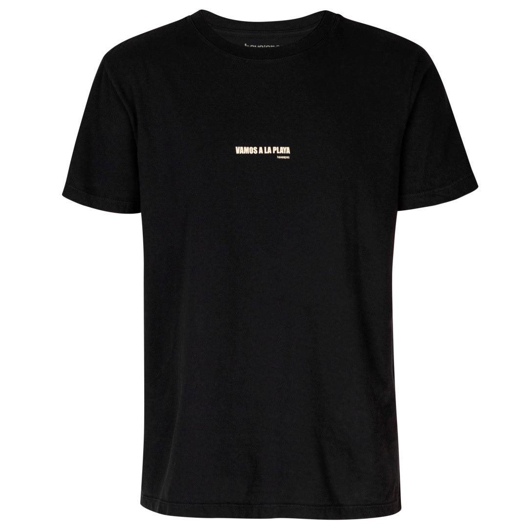 Camiseta Masculina Havaianas Vamos A La Playa - Preto