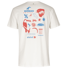 Camiseta Masculina Havaianas Biomas - Off White