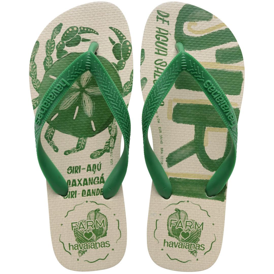 Chinelo Havaianas Farm Siri - Verde Pátria