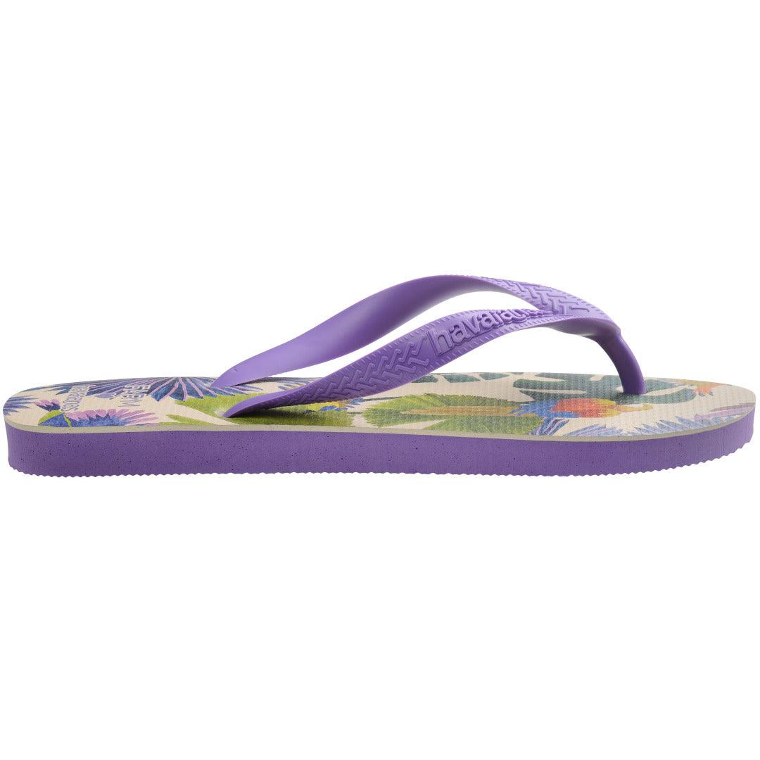 Chinelo Havaianas Farm Pássaros Pintados - Lilás Escuro