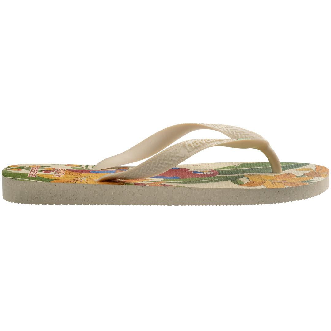 Chinelo Havaianas Farm Ararinhas - Bege Palha