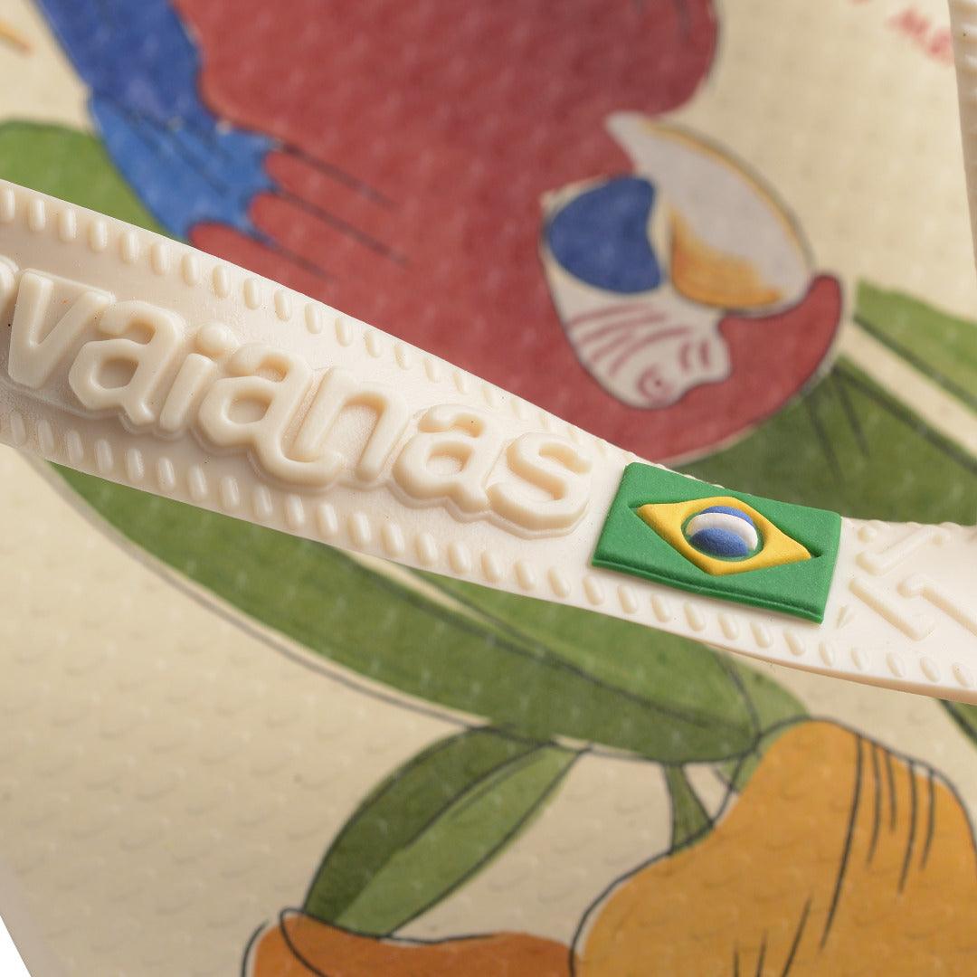 Chinelo Havaianas Farm Ararinhas - Bege Palha
